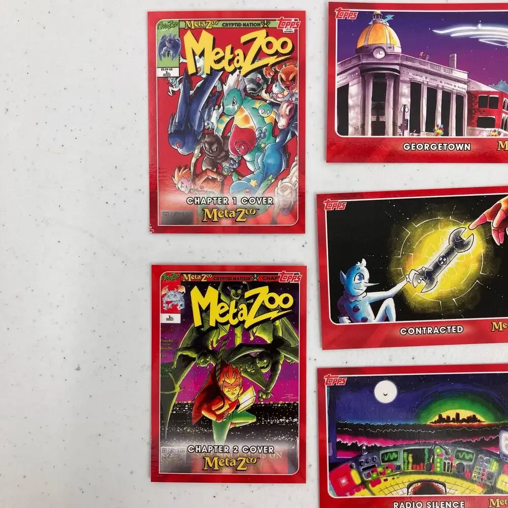 Topps MetaZoo Cryptid Nation Cover Georgetown Mixed Lot Of 8 Trading Card Bundle